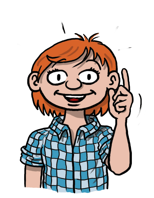 figur mt erhobenem zeigefinger